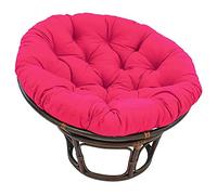 Egg Chair Cushion Thicken Chairs Cushion, Round Rattan Chairs Cushion, Hanging Basket Swing Chairs Seat Cushion for Garden Patio(Size:90 * 90cm,Color:Pink)