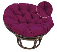 Egg Chair Cushion Thicken Chairs Cushion, Round Rattan Chairs Cushion, Hanging Cushions for Indoor Outdoor Garden Patio(Size:120 * 120cm,Color:Purple)