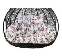 Egg Chair Swing Cushion Replacement for Outdoor Hammock - Thick Washable Cushion, Waterproof and Sun-Resistant for 2 Person Wicker Swing Chair