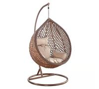 Egg Chair with Stand, Hanging Egg Swing Chair with Stable Round Metal Base, Comfortable Outdoor Hammock Chairs for Courtyard Bedroom Balcony Living Room
