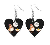 Egg Chicken Bro! Is That You Earrings Wooden Dangle Earring Drop Earrings Pendants Craft for Women