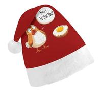Egg Chicken Bro! Is That You Santa Hat For Adults And Teens Christmas Hats Xmas Holiday Party Cap