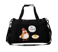 Egg Chicken Bro! is That You Travel Duffle Bag Print Luggage Overnight Weekend Bags Shoulder Handbag for Women Men