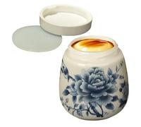 Egg Coddler - Ceramic Casserole for Soft-Boiled Eggs, Vintage Style Glazed Finish Classic Table Design, 220ml Capacity + Screw Lid Sealed Cookcup, High Burn Ceramic Material Heat Resistant Durable -