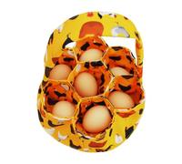 Egg Collecting Basket,Egg Basket for Gathering Fresh Eggs 7 Pouches Canvas Egg Gathering Basket Chicken Hen Duck Egg Holder with Handle for Housewife Farm Garden