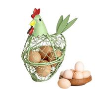 Egg Collecting Basket, Farmhouse Chicken Egg Collector Basket, Wire Eggs Baskets, Rustic Decorative EggStorage Holder, Kitchen Countertop Storage for Eggs, Vegetables, Fruits, Food