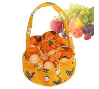 Egg Collection Basket for Chickens and Ducks, Agricultural Container with 7 Individual Pockets for Fresh Eggs, Robust and Practical Storage Basket for Farm, Garden or Breeding, T