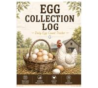 Egg Collection Log Book: Daily and Monthly Chicken Egg Collection Tracker, Poultry Farm Records