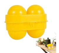 Egg Container for Camping - Egg Holder Carrier with 2 Straps, Egg Storage Box with Shockproof Protection, Egg Tray Trolley Dispenser for Camping, Picnic, Travel Outdoors