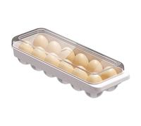 Egg Container for Refrigerator, Egg Organizer for Refrigerator - 12 Keeper of the Refrigerator Slot Egg Tray - Space Saver Dispenser Supplies Stacks