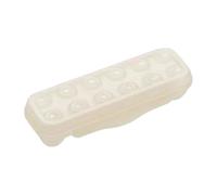 Egg Container for the Fridge - Egg Storage Box Fridge Drawer | 12-Grid Fridge Organisers Drawers Stackable 11.81 x 4.33 x 2.36 Inch Egg Shells Keep Your Eggs Fresh and Organised