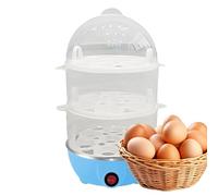 Egg Cooker - Egg Picker, 28cm Talking Egg Cooker - Electric Multicooker with Auto Shut Off and Lid for Steaming Eggs, Noodles and More, Ideal for Kitchen, Dorm, Can