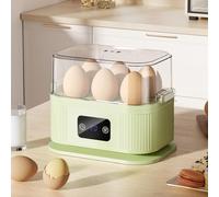 Egg Cooker, Electric Rapid Egg Cooker with 6 Eggs Capacity, Auto Shut Off Multi Function Kitchen Appliance Cookers for Home Kitchen Breakfast & Vegetable Steamer (White 1pcs)