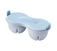 Egg Cooker for Microwave - Microwave Egg Boiler, Compact Poacher | Efficient 2-Cavity Structure Protective Lid Heat-Safe Build, Practical Breakfast Tool for Kitchen Dining Meal Prep Cooking Use