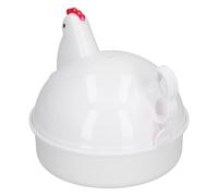 Egg Cooker, Microwave Egg Boiler, Cute Chicken Shape Microwave Egg Poacher 4 Eggs Boiler Steamer Steamer with Handle for Home Kitchen