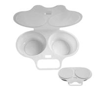 Egg Cooker - Microwave Egg Poacher | Mold Poached Eggs Maker For Ovens Breakfast Cooking Kitchen Steamed Poached Eggs Gadget, Kitchen Cooking Gadgets, Double Cup É Cooker