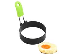 Egg Cooker Ring - Collapsible Circular Breakfast Maker, Molds Pancake Eggs for Frying Pan | Essential Tool for an Impeccable Omelet Sandwich | HAR