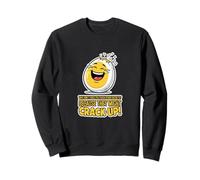 Egg Crack Up Pun Humor Dad Joke Funny Statement Sweatshirt