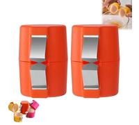 Egg Cracker, Handheld Eggshell Opener Egg Cracker Topper, Stainless Steel Soft Hard Boiled Egg Shell Cutter, Egg Shell Remover, Eggshell Cutter, Egg Cracker Separator Tool for Home,Kitchen (2, Orange)