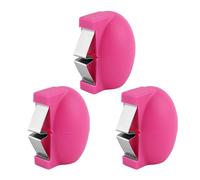 Egg Cracker Opener Tool Set for Hard Boiled Eggs, Raw Egg Shell Peeler Breaker with Stainless Steel, Smart Kitchen Tools Egg Separator Slicer for Cooking Baking (3, Rose Red)