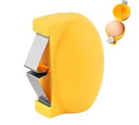 Egg Cracker Opener, Upgrade Egg Cracker Tool for Cooking Baking, Easy to Use Sturdy Construction, Kitchen Gadgets for Cooking Camping Kitchen Gadgets Dirty Free Hand Artifact (Yellow)