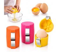 Egg Cracker Tool Fast Egg Peeler for Hard Boiled Eggs & Raw Eggs, Easy Egg Shell Remover, 2026 New Egg Shell Opener Handheld Boiled Egg Peeler, Kitchen Gadgets for Baking Cooking (3PCS)
