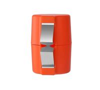 Egg Cracker Tool, Stainless Steel Egg Cracker Separator Tool, Handheld Egg Cutting Tool, Easy and Clean Eggshell Opener, Eggshell Separator, Portable Egg Cracking Tool for Kitchen, Camping (Orange)
