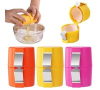 Egg Cracker Tool,Upgraded Stainless Steel Egg Cutter Egg Cracker Tool for Raw Eggs,Quickly Cutting Off Cooked Eggs for Home Kitchen Use (3PCS)