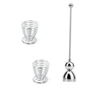Egg Cracker Topper 304 Stainless Steel Eggshell Cutter Egg Opener Egg Shell Remover Tool Kitchen for Raw & Soft Hard Boiled Egg Environmentally Friendly Resistant to high temperature (Egg opening set)