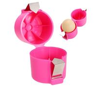 Egg Cracking Tool, Egg Shell Cracker Opener Handheld Egg Peeler Remover Separator Tool Efficient Multifunctional Egg Breaker for Cooking Camping Kitchen Gadgets (Pink)