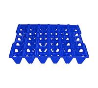 Egg Crate, Egg Cartons 5PCS Flats 30 Cell Egg Crates Holder Tray Plastic Egg Crate Stackable Egg Cartons Hold Multiple Eggs Home Farm Supplies for Storing, Sorting, and Shipping