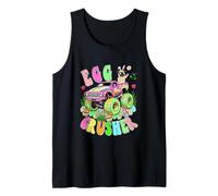Egg Crusher Easter Bunny Pug On Colorful Monster Truck Tank Top
