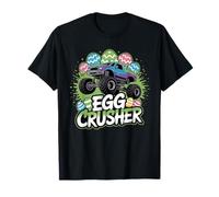 Egg Crusher Monster Truck Funny Easter Eggs Hunter Boys Kids T-Shirt