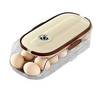 Egg Cup - Egg Storage | Refrigerator Organization | Egg Cup for Refrigerator, Egg Tray with Automatic Roll Up on Side Door of Refrigerator, Egg Dispenser