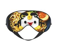 Egg Cup Noodle Ramen Print Comfortable Sleep Eye Mask Men Women Lightweight Travel Nap Meditation Yoga Work