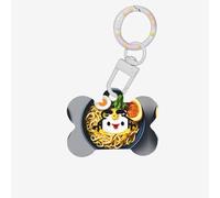 Egg Cup Noodle Ramen Printing Dog Tag Bone Shaped Double Sided Pattern Dog Id Tags Bone Shaped Pet Name Tags Dog Collar Tags