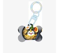 Egg Cup Noodle Ramen Printing Dog Tag Bone Shaped Double Sided Pattern Dog Id Tags Bone Shaped Pet Name Tags Dog Collar Tags