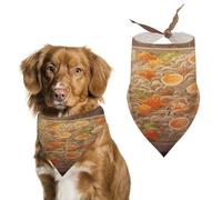 Egg Cup Noodle Ramen Spring Summer Dog Bandanas Soft, Dog Scarf Washable Triangle, Pet Bandana Cute Outdoor Accessories for Small Dogs Cat Pet