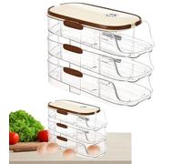 Egg Cup,Rolling Egg Cup - Egg Holder for Refrigerator, Multi-Level Egg Organizer for Refrigerator, Cabinet, Plan | Egg Storage in the Side Door of Refrigerator