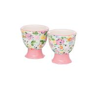 Egg Cup Set: 2 X Cath Kidston Egg Cups, Feels Like Home, Ceramic