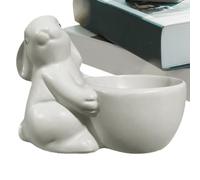 Egg Cups | Cute Resin Easter Bunny Design Kitchen Gadget,Single Egg Holder for Breakfast - for Tabletop Counter Dorm Apartment Living Room Bedroom Rings Necklaces