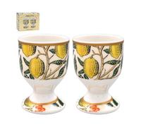 Egg Cups Fine China 2Pcs Egg Holders W. Morris Fruits Design Kitchen Breakfast