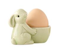 Egg Cups High-Quality Ceramic Cute Rabbits Design Porcelain Egg Holder, Eggs Cups Cartoon Eggs Holder for Bedroom, Living Room, Study Room, Bookshelf, Balcony