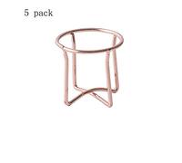 Egg Cups Metal Egg Cup,Breakfast Hard Boiled Egg Cup Tool Rose Gold Creative Egg Tray Suitable for Restaurants, Tea（5 Packs） Egg Holders