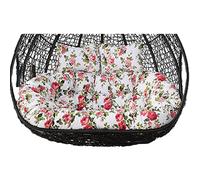 Egg cushion Double Hanging Swing Lounge Chair Soft Deep Cushion, Outdoor 2 Seater Swing Chair Pad with Ties,Fully Filling, Not Collapse(A)