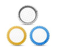 Egg Dicer for Hard Boiled Eggs - Wire Egg Salad Chopper Grid - Metal & Plastic Potato, Carrot & Egg Cutter, Set of 3 - Manual Grid for Salads, Appetizers and Sandwiches