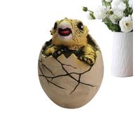 Egg Dinosaur Toys - Handcrafted Fidget Figurines, Dragon Easter Eggs, Movable Joint Creature, Desk Sculpture Model, Youth Activity Category, Large Green Shell for Adults Girls Home Party Indoor