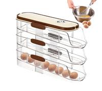 Egg Dispenser In Refrigerator Rolldown - 3 Layer Automatic Scroll Dispenser, Fridge Storage Organizer | Pantry Organization With The Counterso