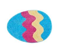 Egg Door Mat Easter Bathroom Rug Bunny Bath Mat Non Slip Washable Welcome Door Mat Cute Rabbit Shaped Doormats Indoor Outdoor Soft Tufted Rug For Bathroom Kitchen Bed 062711