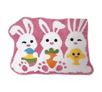 Egg Door Mat Easter Bathroom Rug Bunny Bath Mat Non Slip Washable Welcome Door Mat Cute Rabbit Shaped Doormats Indoor Outdoor Soft Tufted Rug For Bathroom Kitchen Bed 062711